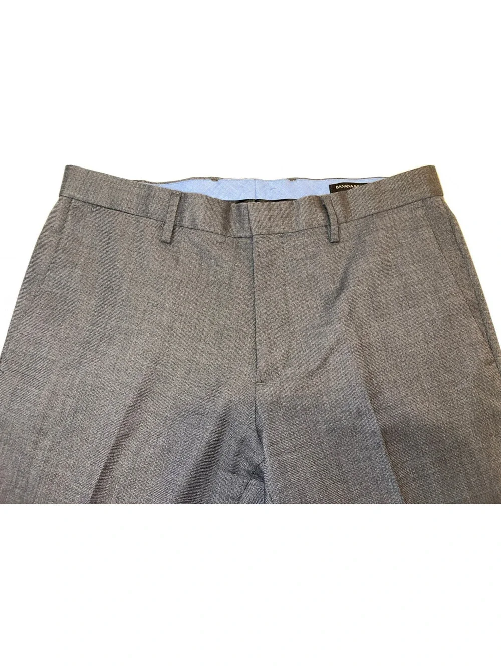 DESIGNER BANANA REPUBLIC SLIM FIT 100% WOOL GRAY DRESS PANTS MEN'S SIZE 31x30